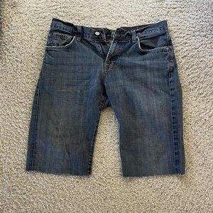 7 For All Mankind Denim Shorts Blue